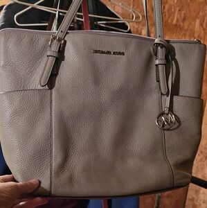 Michael Kors Taupe Leather Tote